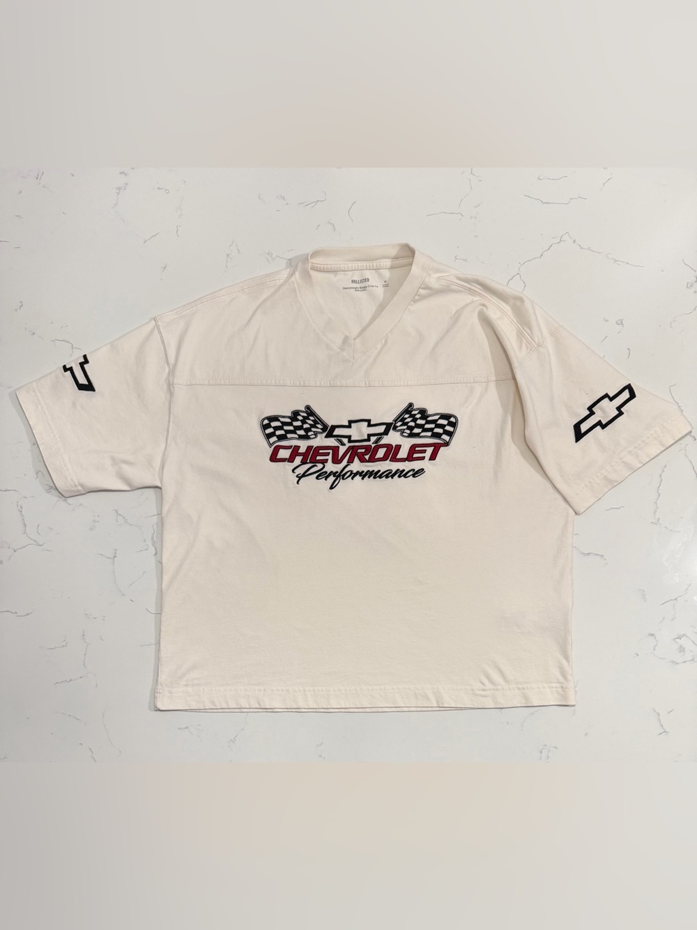 Hollister Chevrolet Performance Heavyweight Baggy Crop Tee Men’s M Streetwear